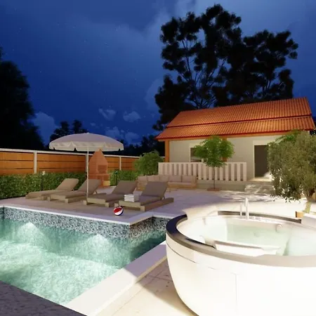 House Celestial Near Imotski With Private Pool, Jacuzzi, Barbeque,private Parking Σπίτι διακοπών Zmijavci
