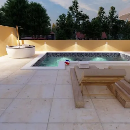 House Celestial Near Imotski With Private Pool, Jacuzzi, Barbeque,private Parking